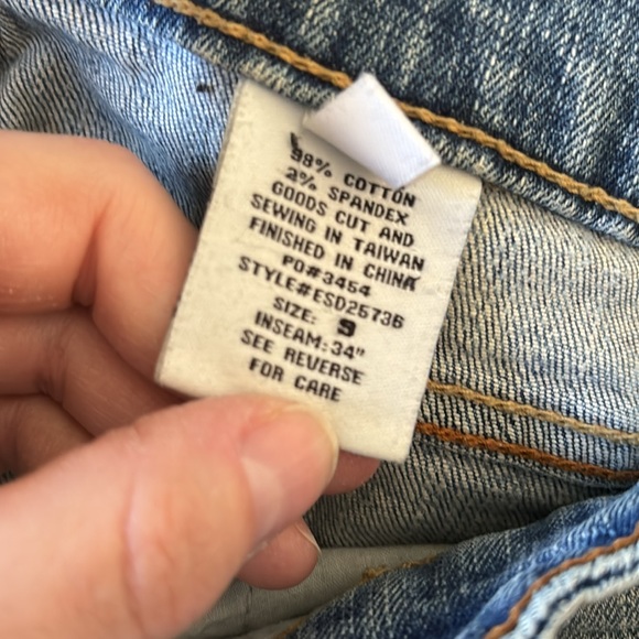 Paris Blues Blue Bootcut Jeans Juniors 9 •Gently Used - Picture 5 of 5